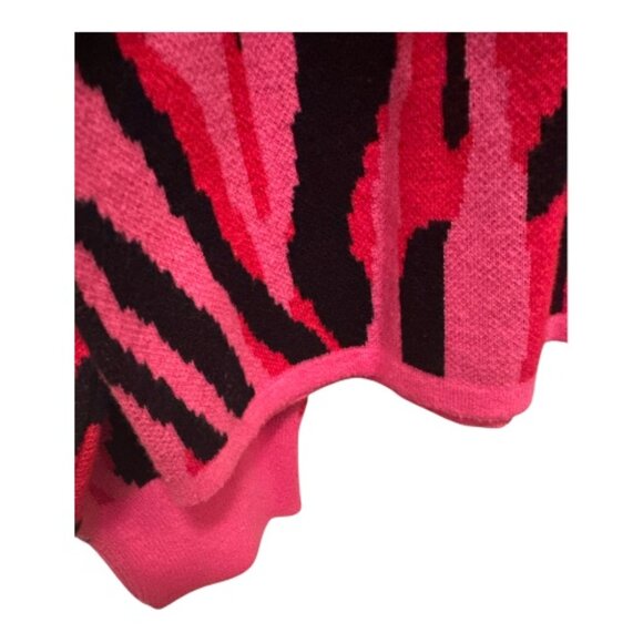 Abstract Pink, Black & Red Zebra Sweater - XL - Picture 5 of 9